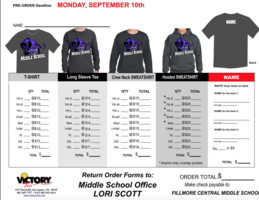 MIDDLE SCHOOL T-SHRITS