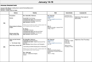 January 14-18