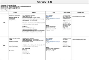 February 18-22 Fridge Strip