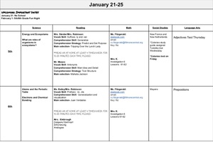 Jan 21-25
