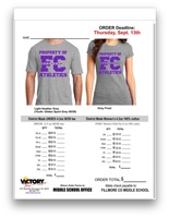 Jr. High Football Shirts