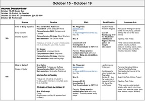 Oct 15-Oct 19 Fridge Strip