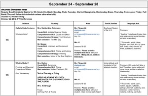 Sept 24-Sept 28
