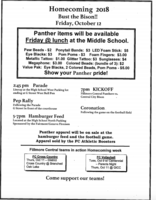 OCT. 12TH - HOMECOMING ITEMS FOR SALE