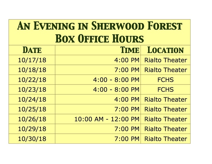 Box Office Hours