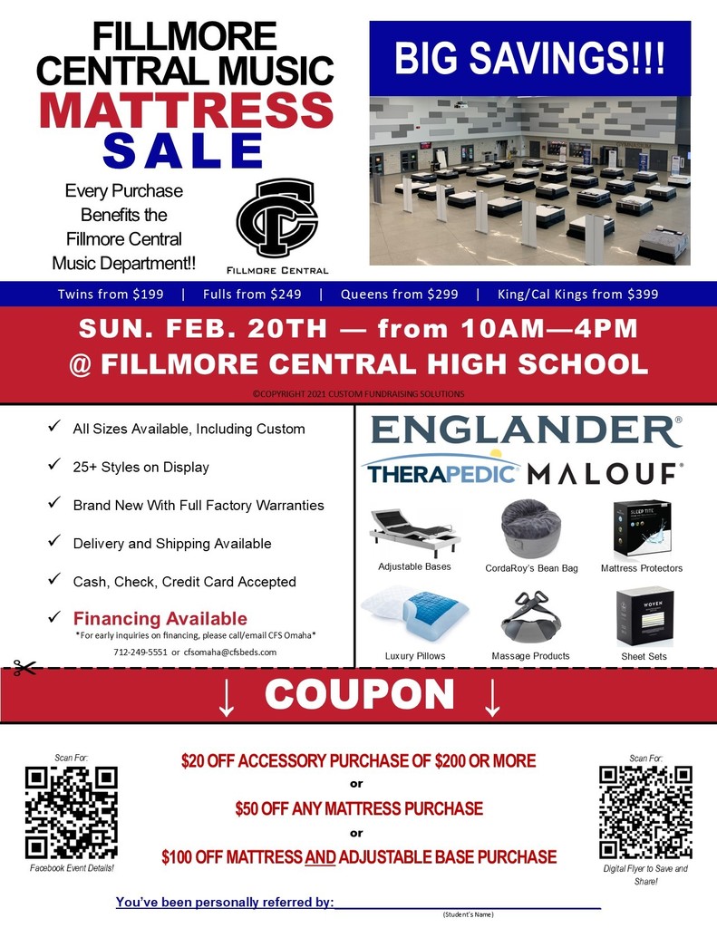Mattress Sale information