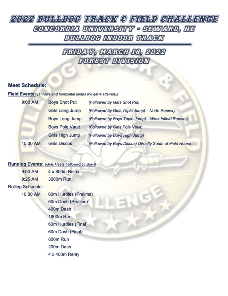 Order of Events