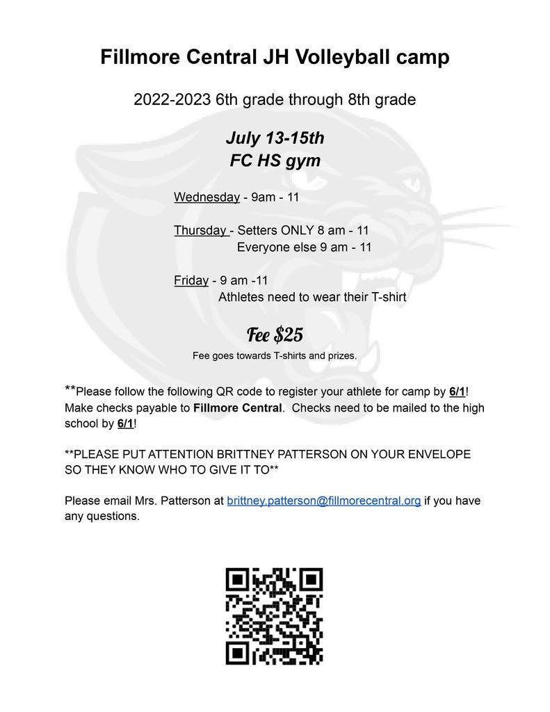 FC JH Volleyball Camp