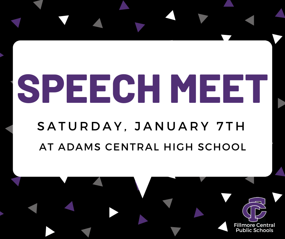 Speech Meet Saturday, January 7th at Adams Central High School #FCPantherProwl