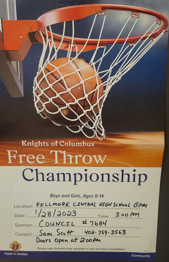 Knights of Columbus Free Throw Contest