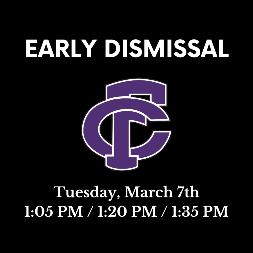 Early Dismissal Parent Teacher Conferences Tuesday, March 7th 2:00 - 9:00pm